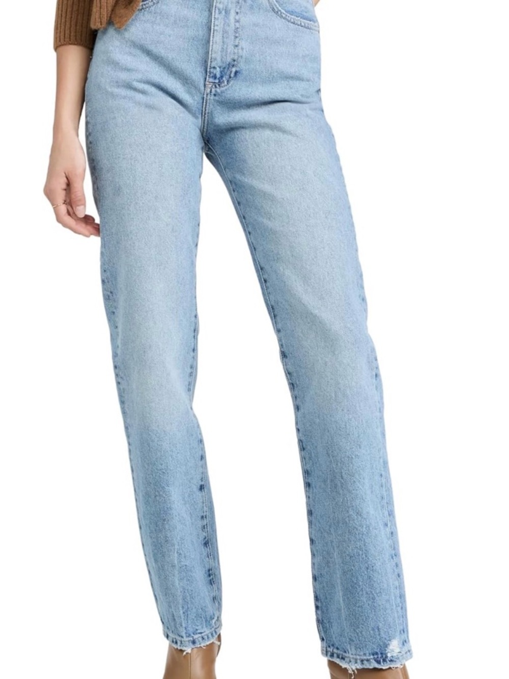 DL1961 Emilie Straight Light Blue High-Rise Jeans
